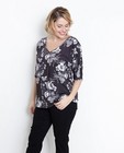 Glad T-shirt met bloemenprint - null - Lena Lena