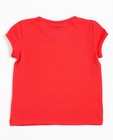T-shirts - Rood T-shirt met glitterprint Maya