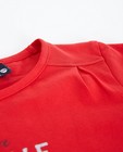 T-shirts - Rood T-shirt met glitterprint Maya