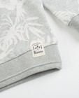 Sweats - Lichtgrijze sweater, tropical print