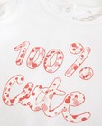 T-shirts - T-shirt rose clair à longues manches avec une inscription