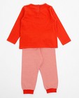Nachtkleding - Rode pyjama met print Bumba