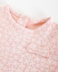 Pyjamas - Pyjama rose clair avec une impression florale