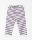 Pantalons - Gestreepte sweatbroek met strikje