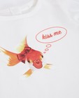 T-shirts - Longsleeve met print van vis