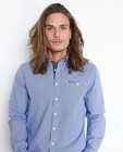 Chemises - Wit-blauw ruitjeshemd met patroon