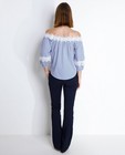 Chemises - Gestreepte off-the-shoulder blouse