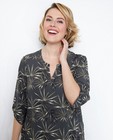 Chemises - Kaki blouse met tropische print