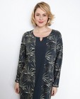 Robes - Kaki jurk met tropkische print