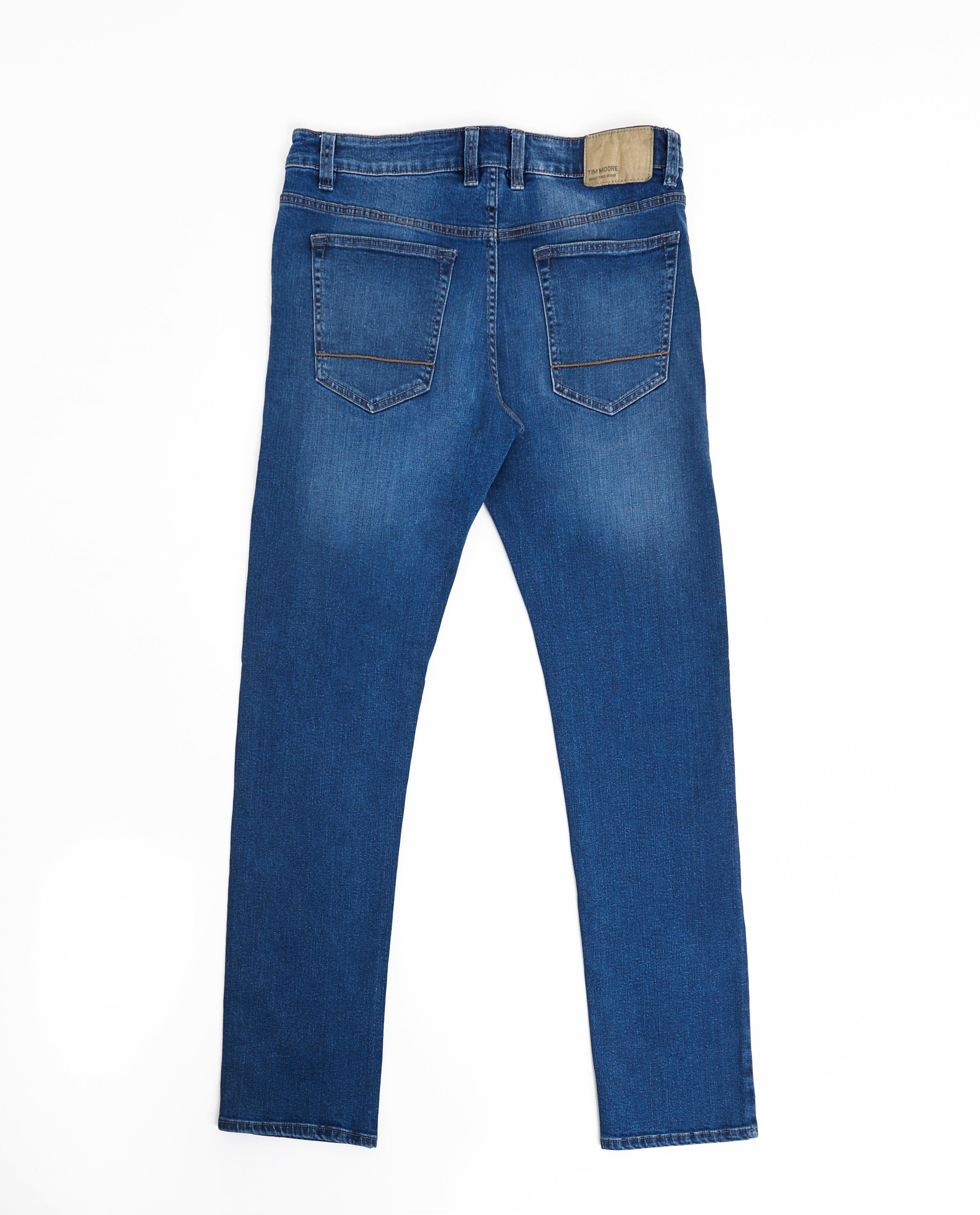 Jeans d&eacute;lav&eacute; en coton bio - D&eacute;tails du produit - bleu - image num&eacute;ro 6