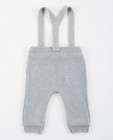 Pantalons - Gebreide broek met bretellen