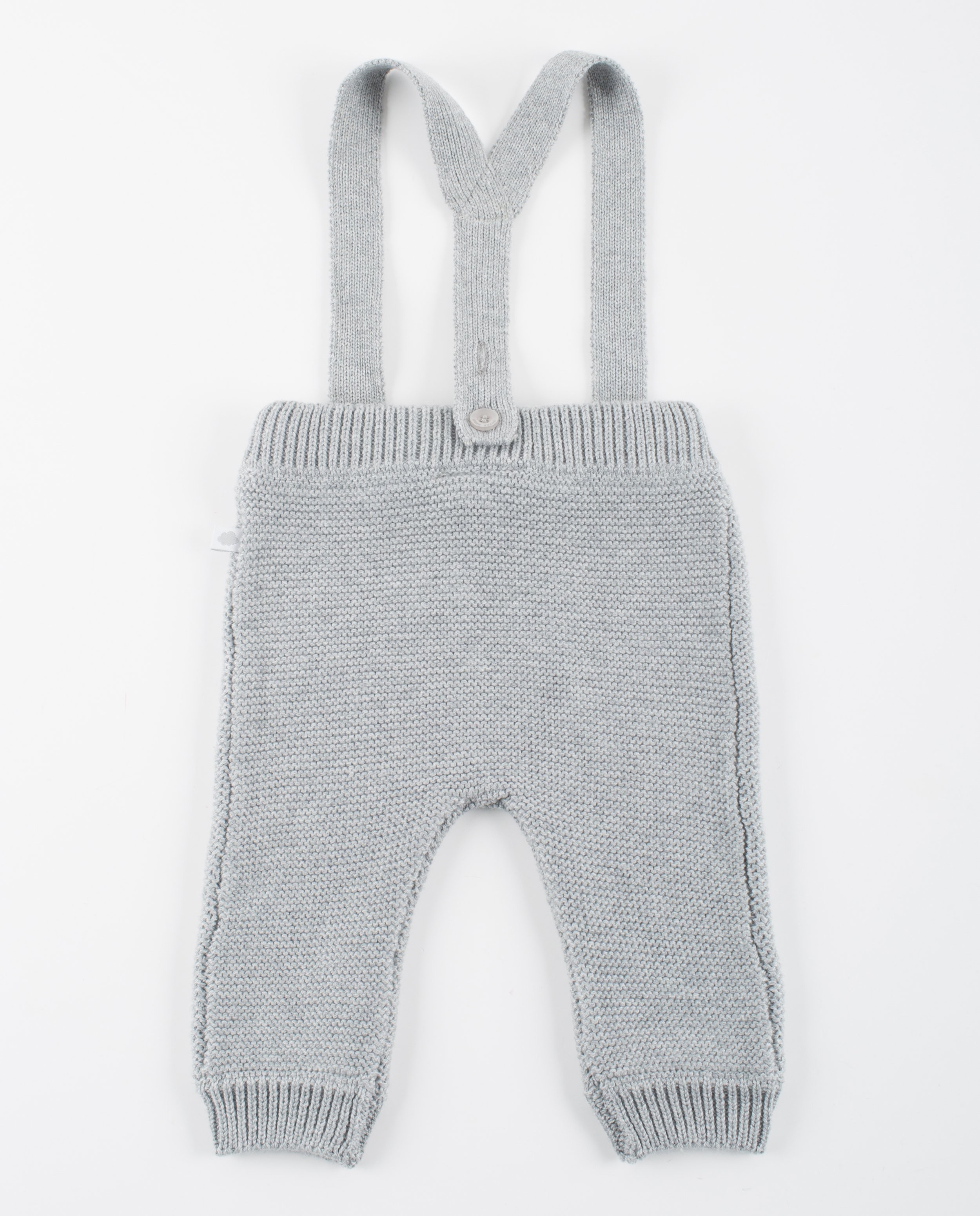 Pantalons - Gebreide broek met bretellen