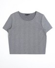 T-shirts - Crop top met zigzagpatroon