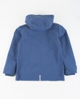 Manteaux - Blauwe jas met rits + kap