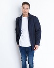 Manteaux - Donkerblauwe jas met kraag