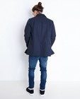 Jassen - Donkerblauwe jas met kraag