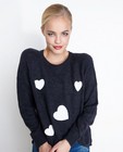 Truien - Oversized trui met harten