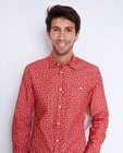 Hemden - Rood hemd met speelse print