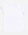 T-shirts - Lichtgeel T-shirt met glitterprint