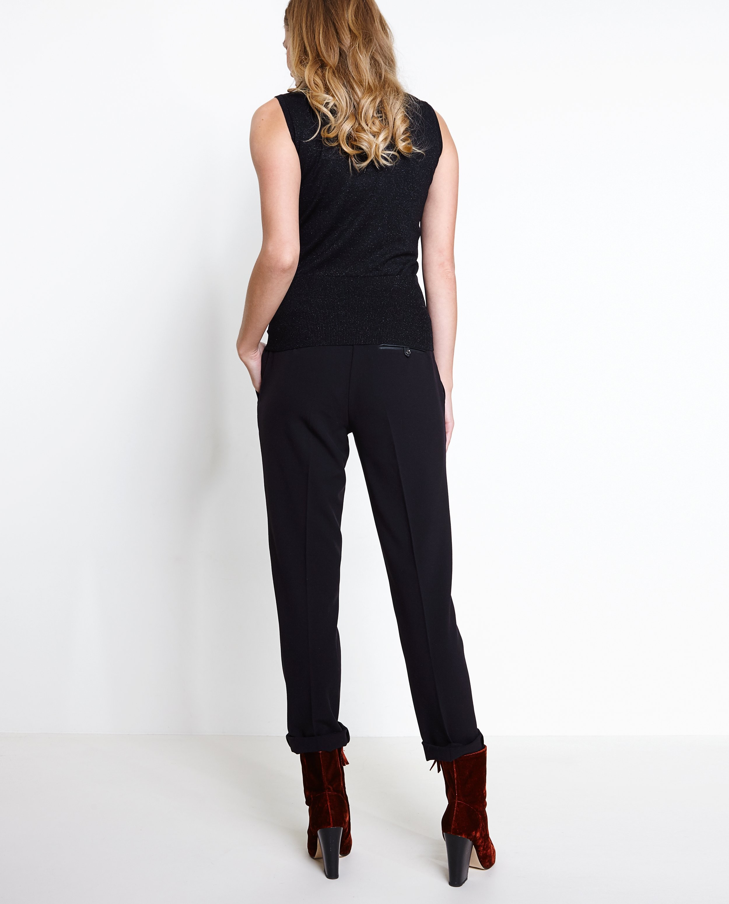 Pantalons - Zwarte geklede broek