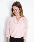 Chiffon blouse met bolletjespatroon - null - JBC