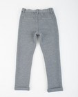 Pantalons - Grijze sweatbroek met reliëfpatroon