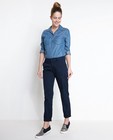 Broeken - Donkerblauwe katoenen pantalon