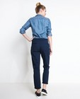 Pantalons - Donkerblauwe katoenen pantalon