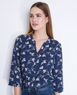 Chemises - Ijsblauwe blouse met abstracte print