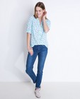 Ijsblauwe blouse met abstracte print - null - JBC
