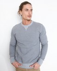 Sweaters - Grijze sweater met subtiel patroon