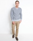 Sweats - Grijze sweater met subtiel patroon