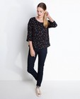 Hemden - Bedrukte blouse met knooplint