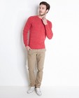 Pull rouge en fin tricot - null - Quarterback