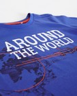 T-shirts - Blauw T-shirt met reisprint