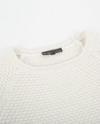 Pulls - Witte gebreide trui met metaaldraad