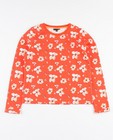 Rode sweater met bloemenprint - null - JBC