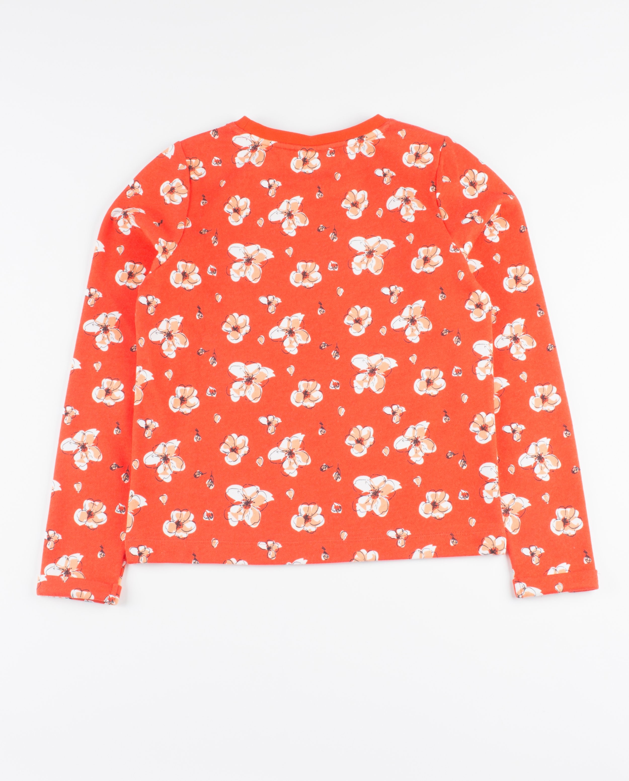 Sweats - Rode sweater met bloemenprint