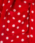 Nachtkleding - Rode kamerjas met bollen