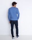 Sweaters - Blauwe sweater met opdruk