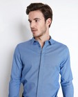 Blauw hemd met subtiel patroon - null - Iveo