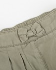 Pantalons - Kaki broek met strikje