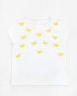 Wit T-shirt met vlinders - null - JBC