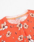 Cardigan - Rode cardigan met florale print
