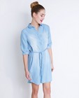 Kleedjes - Lichtblauwe jurk van lyocell