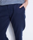 Pantalons - Donkerblauwe pantalon van lyocell