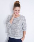 Sweaters - Bouclé trui met metaaldraad