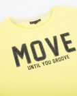 T-shirts - Geel T-shirt met opschrift