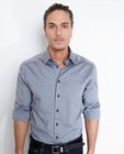 Chemises - Grijs chambray hemd met print