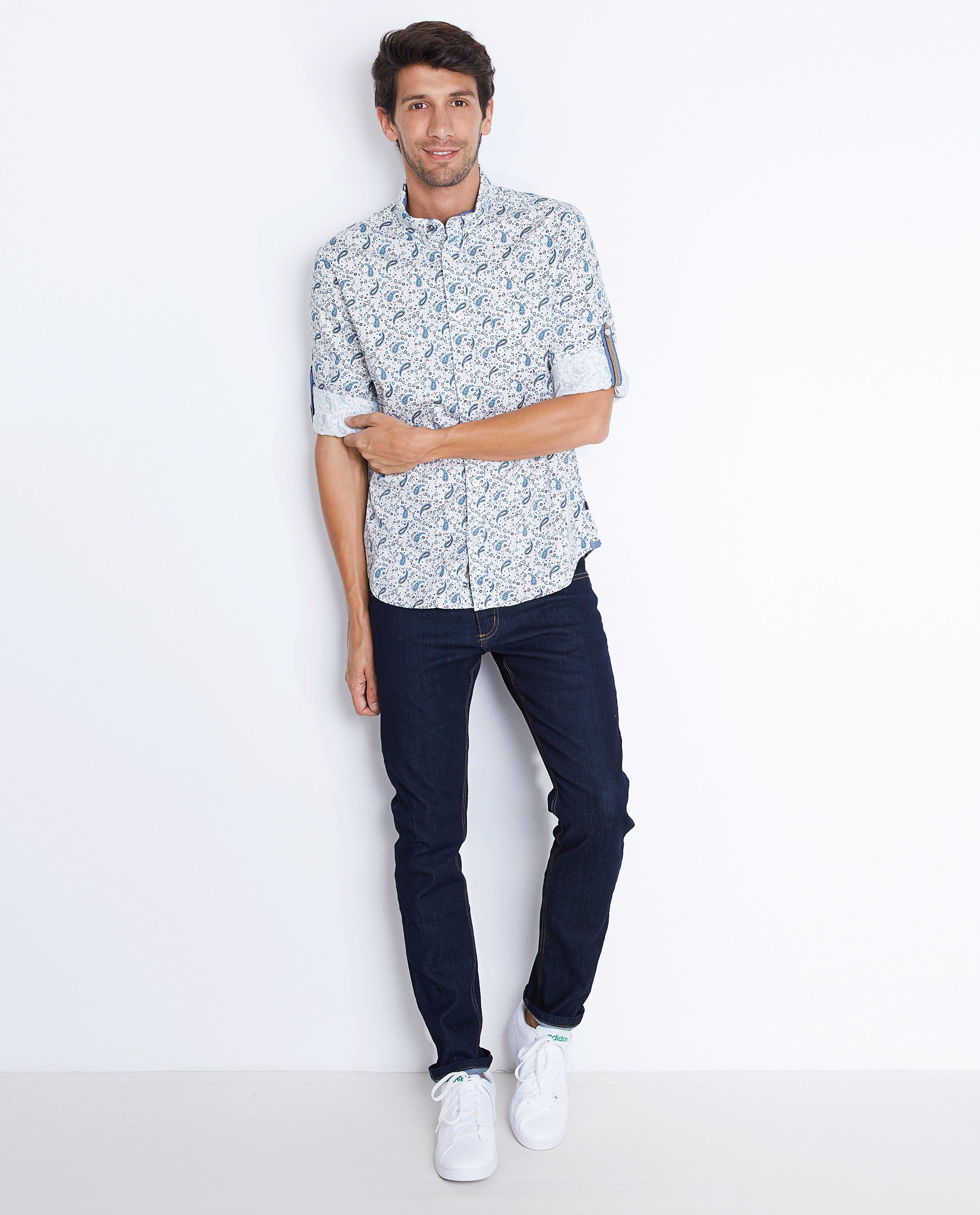 Chemises - Roomwit hemd met paisley print